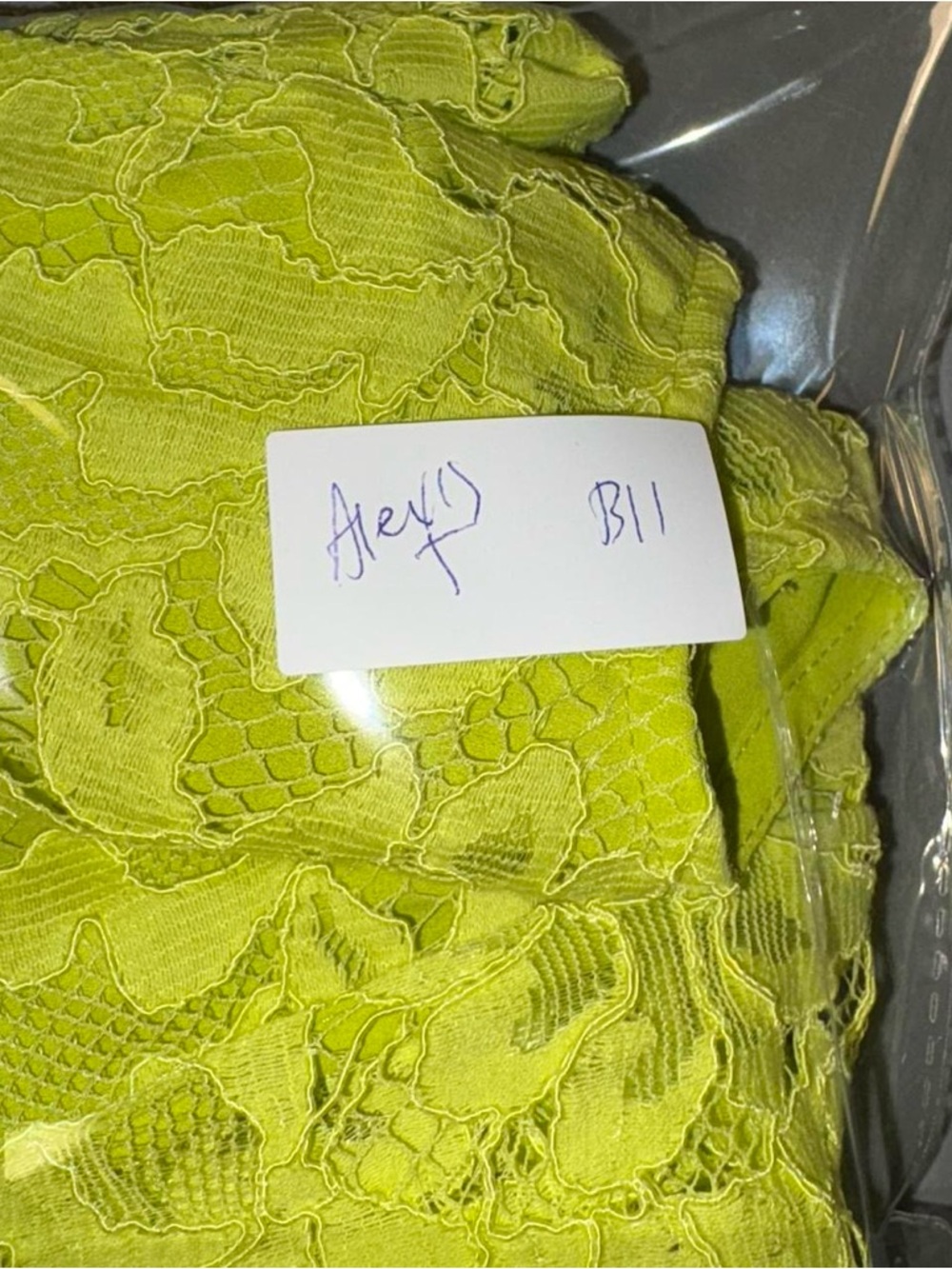 Alexis Neon Lime Lace Cap-Sleeve Top - Picture 8 of 8